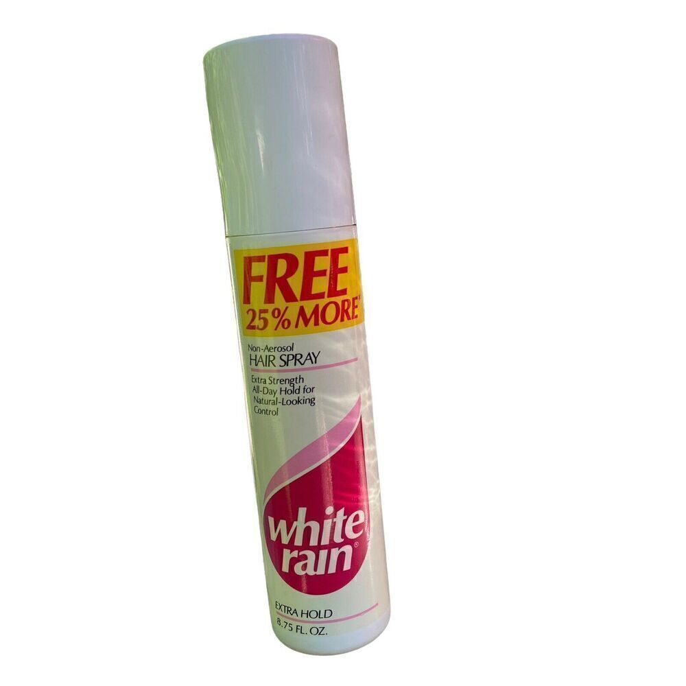 FULL VTG 1990 White Rain Non Aerosol Extra Hold Hair Spray 8.75 Fl Oz